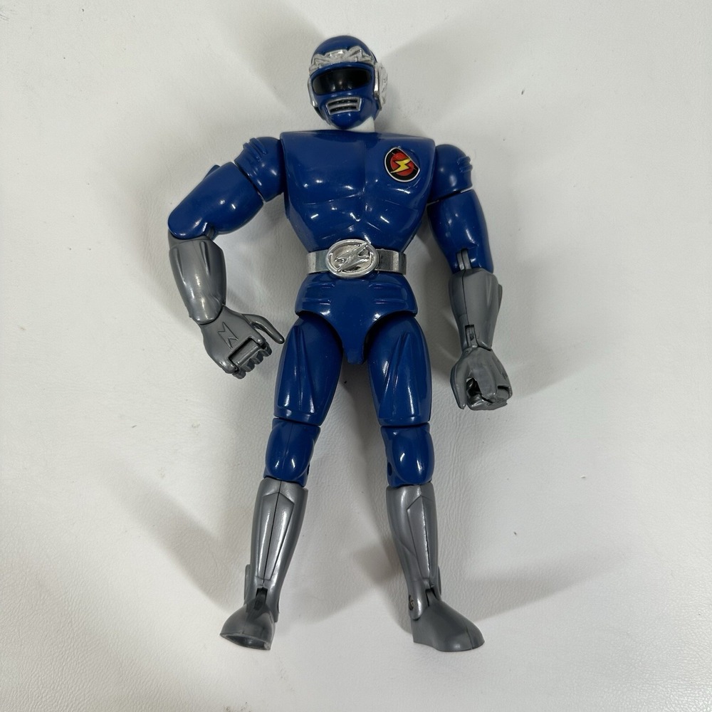 Trendmasters Masterbotix 1993 Power Bots Blue 7.5" Action Figure‎